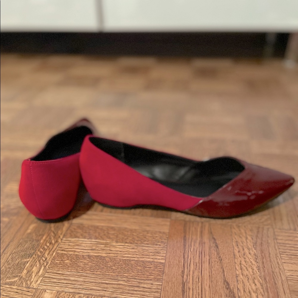 Also red flats size 8.5